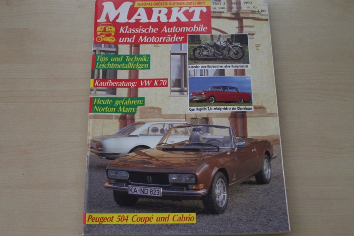 Deckblatt Oldtimer Markt (03/1990)
